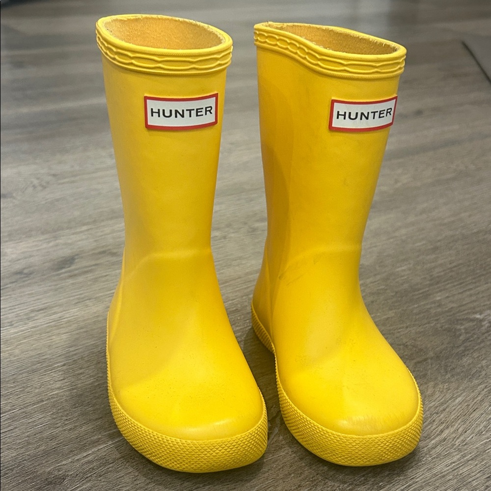 Hunter Yellow Rain Boots - Kids